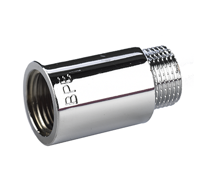 Bpe kraanverlengstuk chroom 1/2" bi. x bu. l=80mm afbeelding 2
